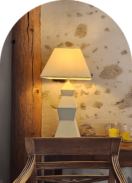 Lumineux sur table de chevet